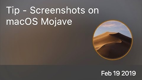 SCOM0814 - Tip - Screenshots on macOS Mojave