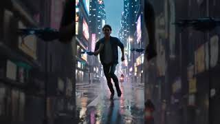 ESCAPING CYBER COP TO WILD WEST?! 🤠 #shorts #timetravel #caleb #cyberpunk
