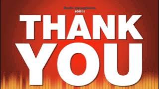 Thank you very Much - Male Voice Speaks