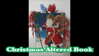 Christmas Altered Book