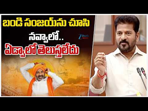 CM Revanth Satires On Bandi Sanjay | బండి సంజయ్‌ను చూసి నవ్వాలో.. ఏడ్వాలో తెలుస్తలేదు | ZEE - ZEE24TELUGUNEWS