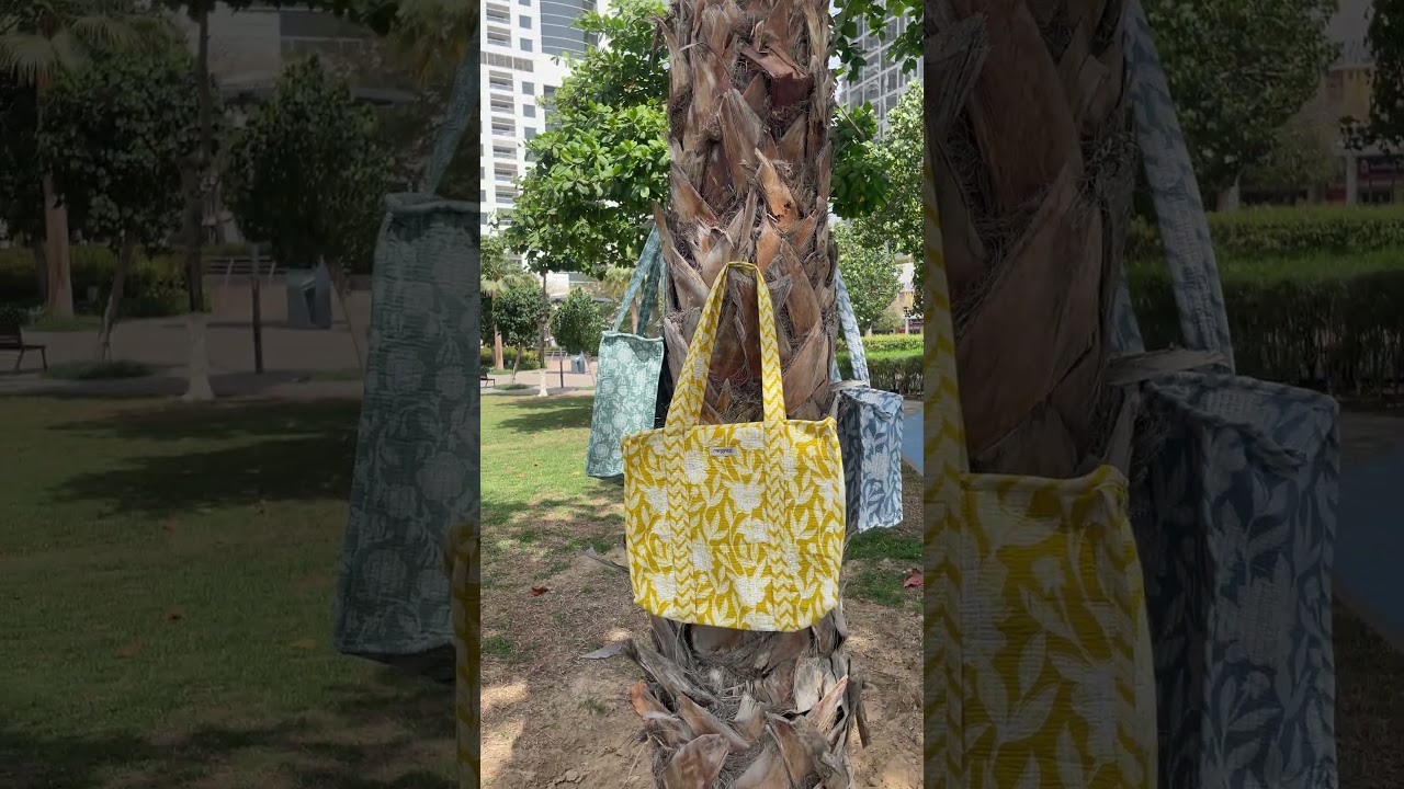 Handcrafted quilted tote bags ! 