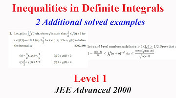 Inequalities in Definite Integrals | Level 1 | 2 additional examples | Details in description