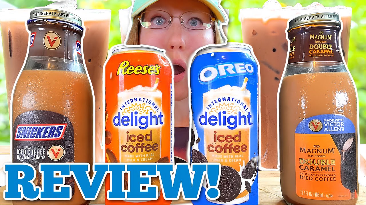 TRYING NEW ICED COFFEES (Mukbang)!