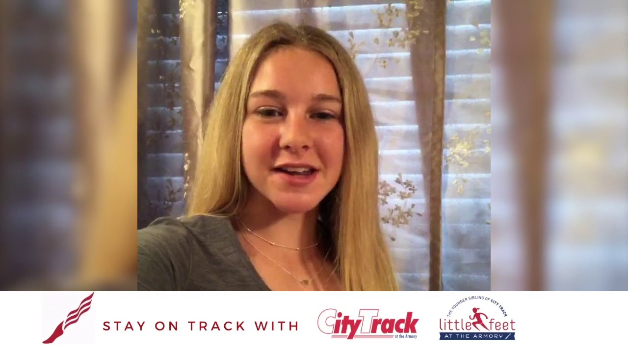 KATELYN TUOHY IS READY TO RIP A GOOD WORKOUT WITH THE BEST OF CITY TRACK & LITTLE FEET!