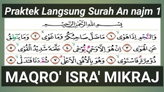 BELAJAR LANGSUNG MAQRO ISRA MIKRAJ Surah An najm Ayat 1 22