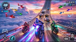 GT BIKE RACING XTREME 3D 2026 - IMPOSSIBLE MOTORCYCLE SKY RAMP CHALLENGE | ANDROID GAMEPLAY screenshot 5
