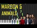 Maroon 5 - Animals Piano Tutorial - Chords - How To Play - Cover