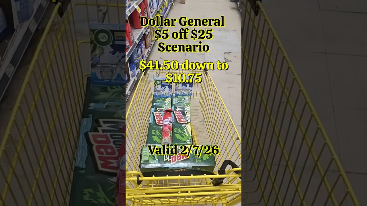 🔥 Dollar General SUPER BOWL DEAL | $41.50 ➡️ $10.75 | $5 Off $25 Coupon 🏈💸