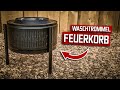 Feuerkorb aus einer Waschmaschinentrommel selber bauen