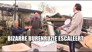 Bizarre burenruzie escaleert door troep beruchte buurman