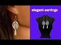 DIY earrings and wear them with an elegant outfit. Beads earrings tutorial