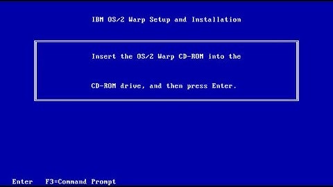 Installing OS/2 Warp 4.52 in PCem on Windows 10