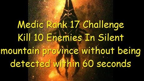 Ghost Recon Breakpoint Medic Rank 17 Challenge Kill 10 Enemies Undetected In Silent Mountain.