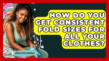 How Do You Get Consistent Fold Sizes For All Your Clothes? - Homekeeping Handbook