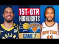 New York Knicks vs Indiana Pacers Game 7 Highlights 1st-QTR | May 19 | 2024 NBA Playoffs