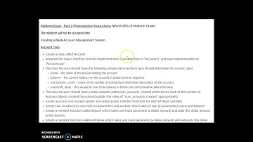 Norco College CIS-17A: Midterm Exam Overview