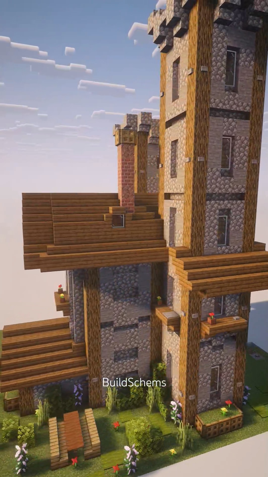 Grand Castle Mansion — watch the build in Minecraft