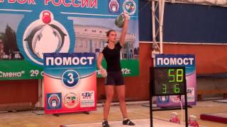 Ksenia Dedyukhina The winner Cup of Russia 2012 in snatch 24 kg kettlebell