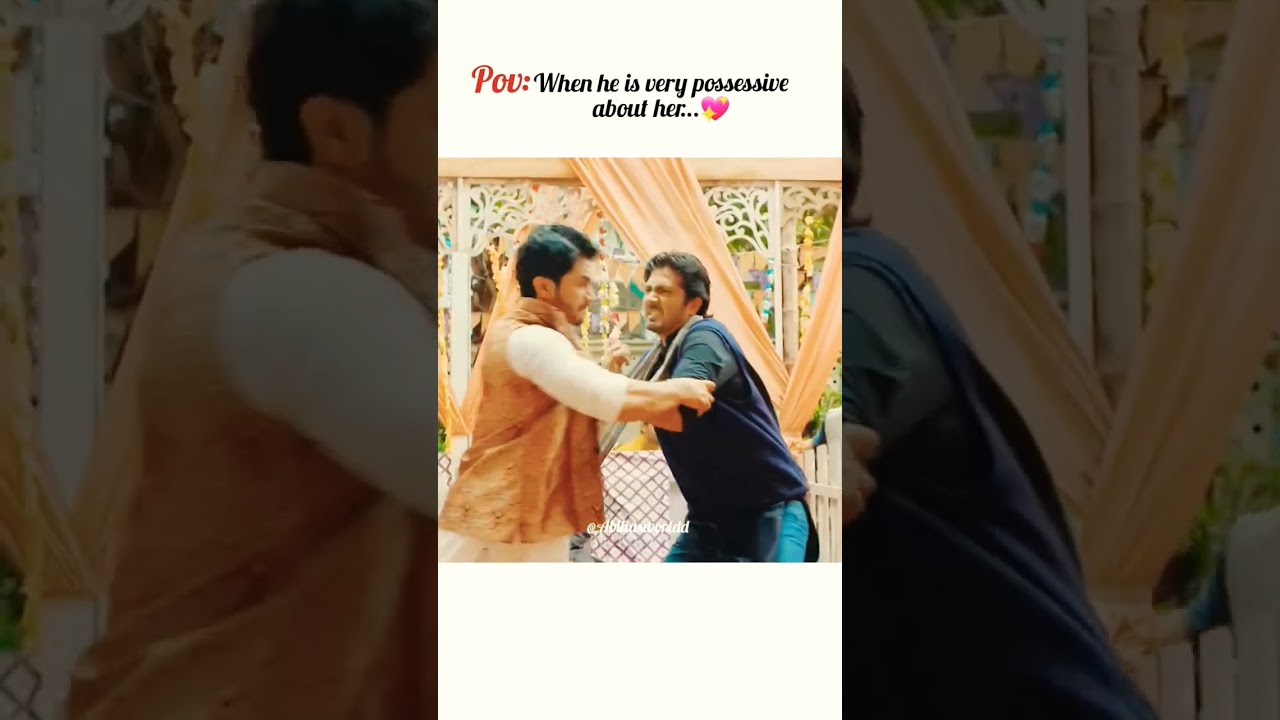 he is very possessive for her💖 #karzaredua #shahzadsheikh #hinaaltaf #love #possessive #ytshorts