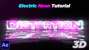 Electric Neon Effect Tutorial | After Effects | 3D Floor Reflection | Saber Plugin