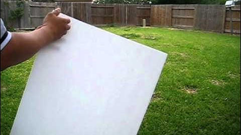 Peeling Paper from Dollar Tree Foam Board