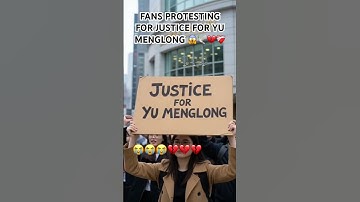 FANS PROTESTING FOR JUSTICE FOR YU MENGLONG 😱🕊️💔❤️‍🩹 #yumenglong #yumenglongforever