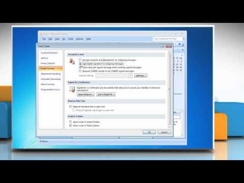 Microsoft® Outlook 2007: Add Digital Signature to all outgoing messages