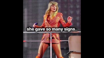 SHE GAVE SO MANY SIGNNNS #TS12 #taylorswift