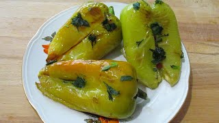 БОЛГАРСКИЙ ПЕРЕЦ С ПОМИДОРАМИ И ЧЕСНОКОМ // БОЛГАРСКИЙ ПЕРЕЦ ЖАРЕНЫЙ НА СКОВОРОДЕ