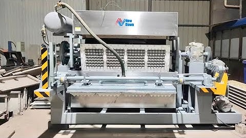 2500pcs/h Automatic egg tray machine with bricks dryer installed in India 🇮🇳 #india