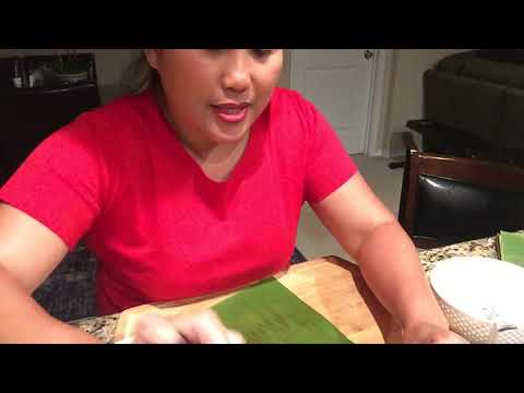 Come fare Yummy Suman Pinipig con Latik