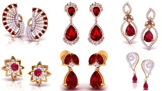 Ruby Earrings Indian Designs