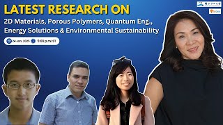 Webinar #145: 2D Materials | Porous Polymers | Quantum Eng. | Sustainability | NSYSU | ET |