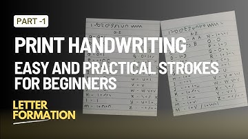 PRINT HANDWRITING | Lowercase and Uppercase letter formation tutorial | Print writing for beginners