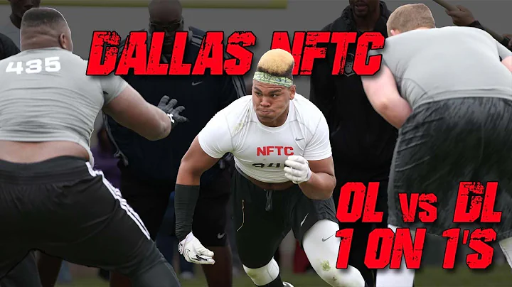 Dallas OL vs DL 1 on 1's | 2014 Nike Football Trai...