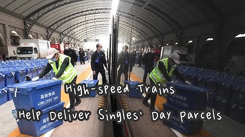 High-speed trains help deliver Double 11 parcels