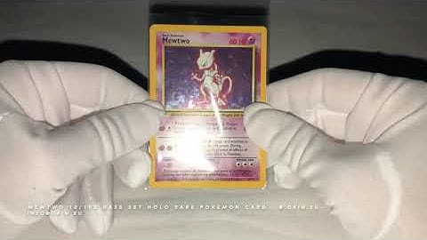 MEWTWO 10/102 BASE SET HOLO RARE POKEMON CARD