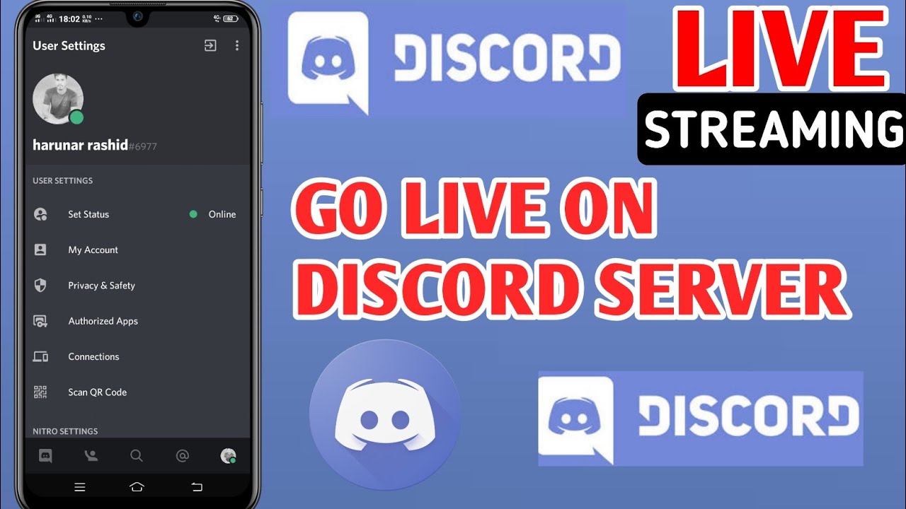 How To Stream On Discord Mobile Go Live New Feature Go Live On Discord Server Youtube