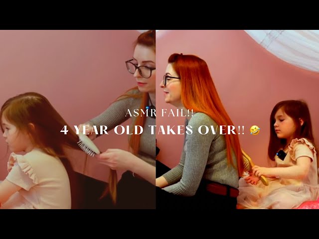 ASMR My 4 Year old takes over my Channel! Hair brushing and so much cuteness!!