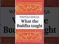 Walpola rahula   what the buddha taught   04   chapter 1   the buddhist attitude of mind