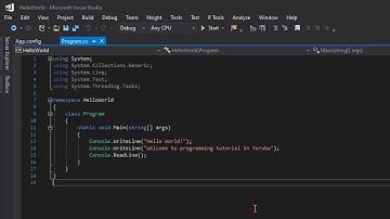 04 - Dissecting our Hello World Application (In Yoruba)