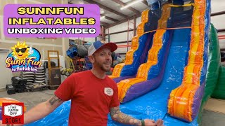 Sunnfun Inflatables Unboxing 18ft Water Slide