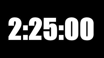 2 HOUR 25 MINUTE TIMER • 145 MINUTE COUNTDOWN TIMER ⏰ LOUD ALARM ⏰