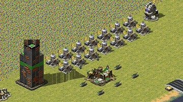 Red Alert 2 | Extra hard AI | 7 vs 1 | He who dares win | Yuri vs 7 random | Floating disc