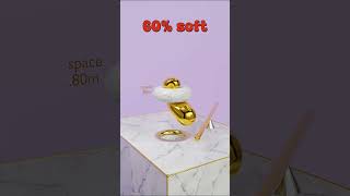 Soft Body Physics Animation | 0% to 80% Softness Simulation❤️‍🩹