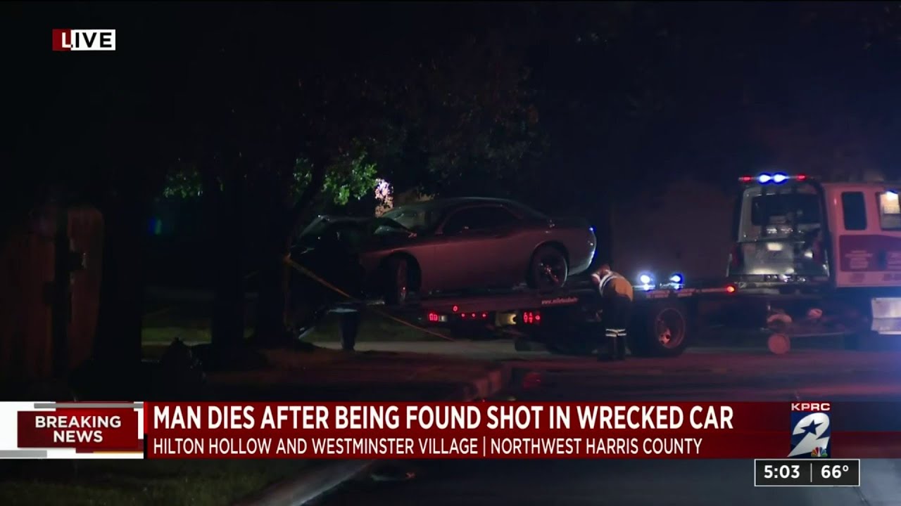 Man dies after being found in wrecked car in northwest Harris County ...