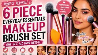 Real Techniques 6 Piece Everyday Essentials Makeup Brush Set Review 💄 Best Budget Makeup Brushes?