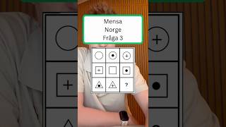 Mensa Norge Fråga 3 - #mensa #iq #iqtest #logic #test