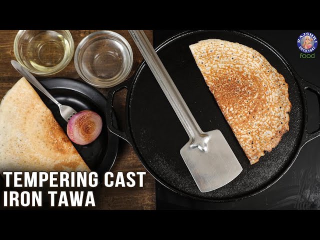 M&M - Pre-Seasoned Cast Iron Tawa / Tawa For Dosa/Roti/Chapati Tawa
